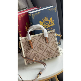 Tory Burch T Monogram Jacquard Mini Tote Bag