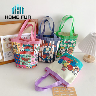 Home Fur 🧺กระเป๋าทรงถัง ใส่ของอเนกประสงค์ สามารถใส่ของได้จุ ลายการ์ตูนน่ารักๆ🧺