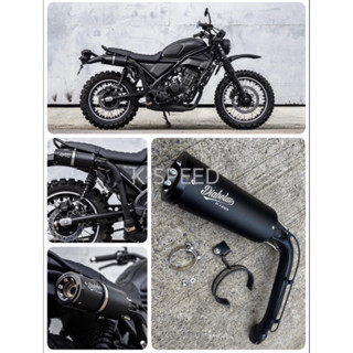 ท่อสูตร Slip on สีดำล้วน Diabolus for Honda CL500