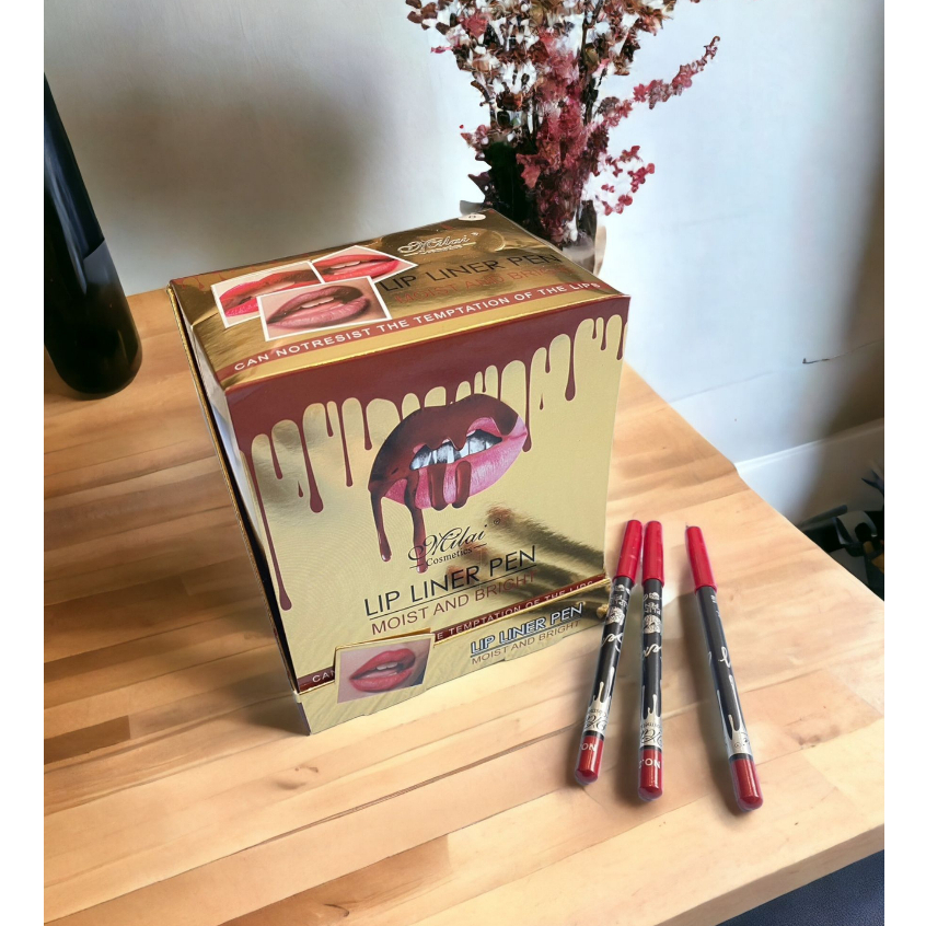 พร้อมส่งจากไทย ดินสอเขียนขอบปากเนื้อแมท 48 แท่ง (P66)