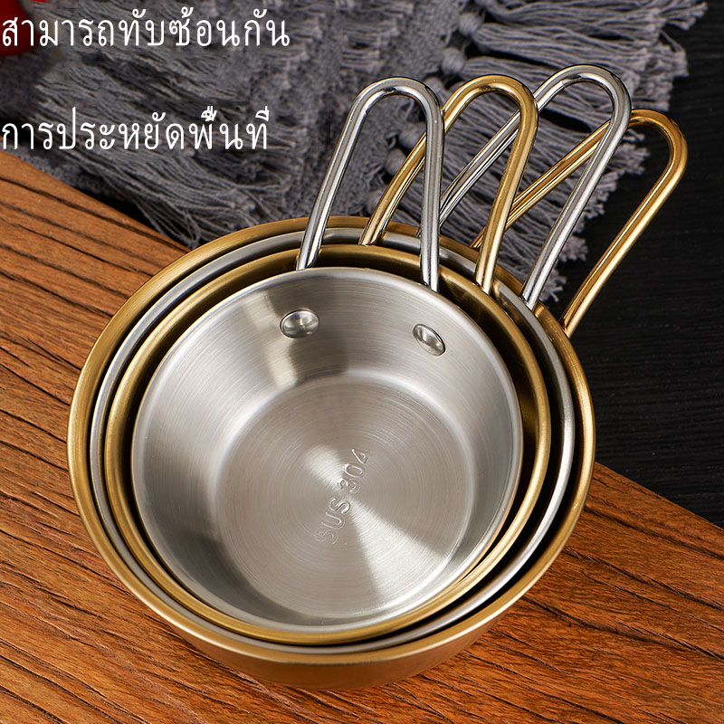 ขายส่งจานเกาหสีทองสแตนเลส 304ไทเทเนียม สไตล์เกาหลี แข็งแรงทนทาน เหมาะกับ อาหารจานพิเศษของคุณ ราคาพิเศษ ราคา ถูกที่สุด ดีลบีเคเค แกลเลอรีภาพที่ 3