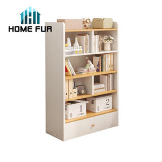 Home Fur ชั้นวางของ ชั้นวางหนังสือ ตู้วางของไม้ สไตล์โมเดิร์น