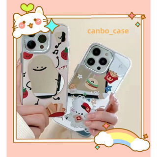 🎁ส่งของขวัญ🎁เคสไอโฟน สำหรับ 11 14 for iPhone Case 13 12 Pro Max แฟชั่น น่ารัก กระจกเงา กันกระแทก เคสนิ่ม เคสโทรศัพท์