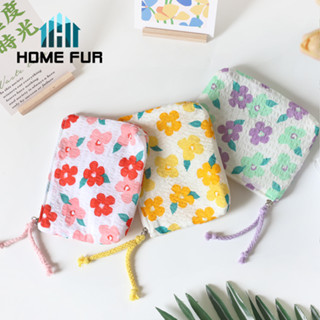 Home Fur กระเป๋าเครื่องสำอาง กระเป๋าเครื่องเขียน ลายดอกไม้ สไตล์เกาหลีเกาใจ สำหรับผู้หญิง