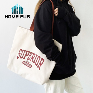 Home Fur  ｡◕‿◕｡กระเป๋าสะพายผ้าแคนวาส กระเป๋าสไตล์วินเทจ เก๋ๆชิคๆ ♬ สินค้าพร้อมส่ง ♬