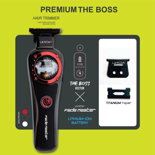 (ผ่อนชำระ) "ปัตตาเลี่ยนสำหรับกันขอบ แกะ/ลาย THE BOSS Trimmer FM010 พลังVector 15,000 รอบ เหมาะสำหรับช่างมืออาชีพ/แข่งขัน