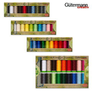 Gütermann Sewing thread sets rPET ชุดเซ็ทด้ายเย็บอเนกประสงค์โพลีเอสเตอร์รีไซเคิล No.100/100m