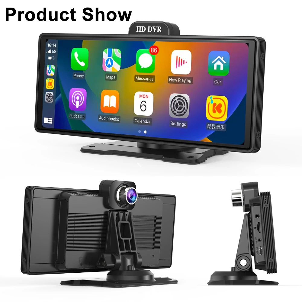 CL1056SCP Apple CarPlay & Android Auto  10.26 นิ้ว（พร้อมกล้องบันทึก ）กล้องไร้สาย 2k สำหรับรถยนต์  กล้องติดรถยนต์ - รูปที่ 2