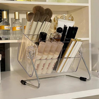 กล่องเก็บเครื่องเขียน กล่องเก็บรีโมท กล่องใสเก็บของ สําหรับใ…