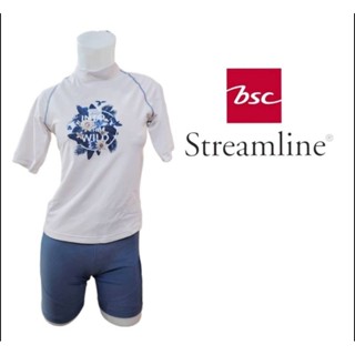 ชุดว่ายน้ำผู้หญิง BSC streamline ลดเยอะมาก(เสื้อ+กางเกง)มีซับในมีฟองน้ำ