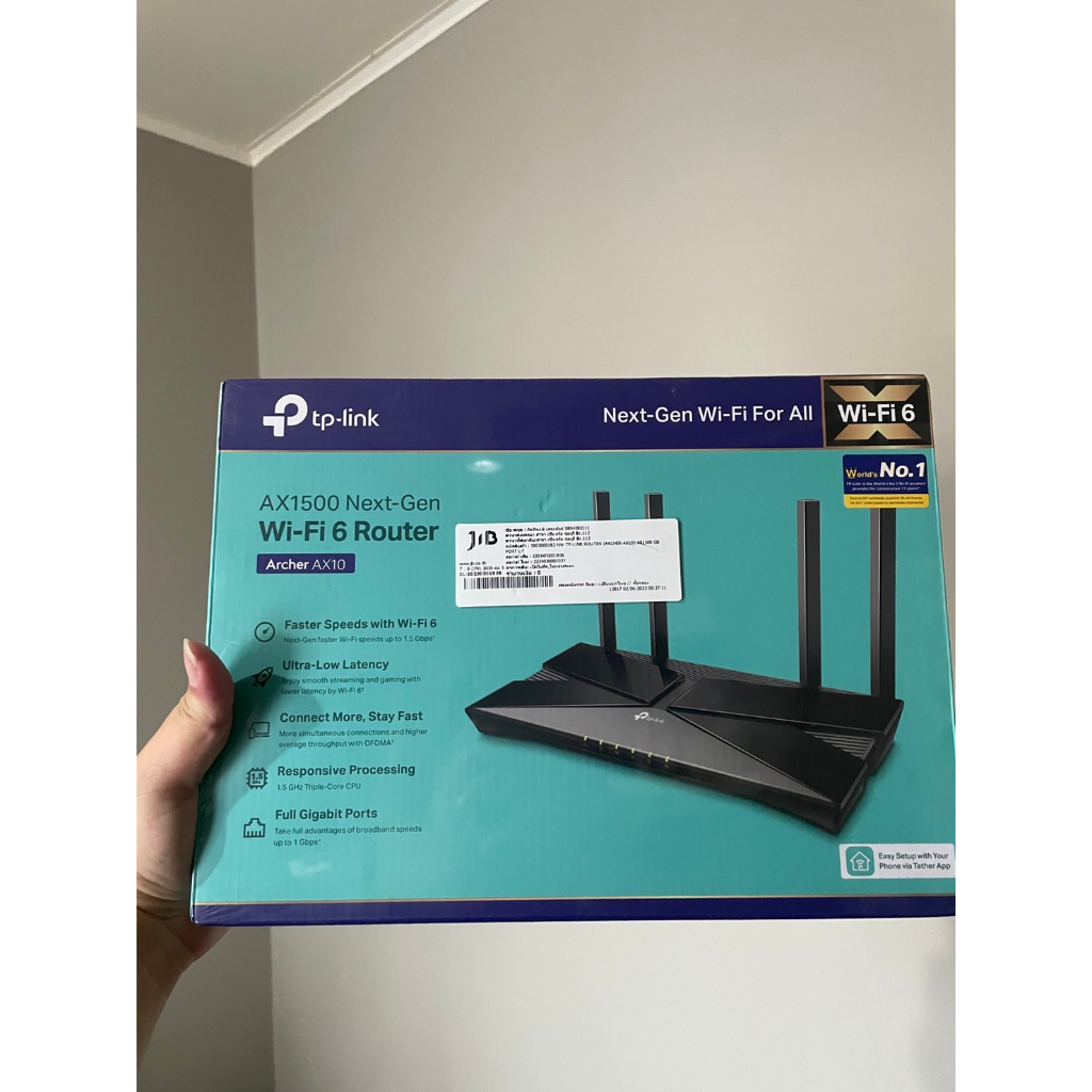 เร้าเตอร์ WiFi 6 TP Link AX1500 Wi-Fi 6 RouterArcher AX1