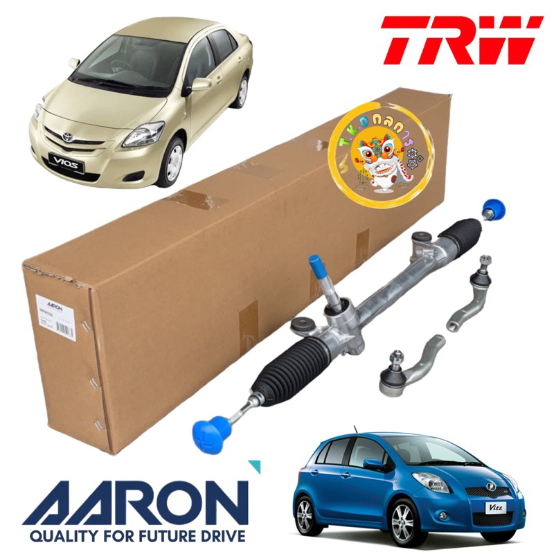 TKD แร็คพวงมาลัย Toyota Vios NCP93 08-12 รุ่นที่2 / Yaris NCP91 ปี 06-12  AARON BY TRW รหัส 1RPW030