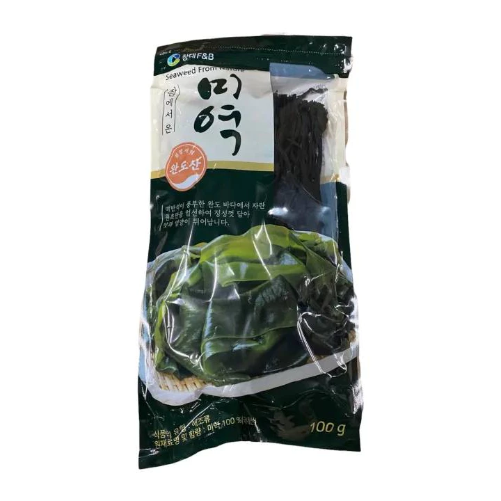 สาหร่ายวากาเมะ วากาเมะอบแห้ง สำหรับซุป big pack 200g wakame (미역) chungjungone seaweed 200g