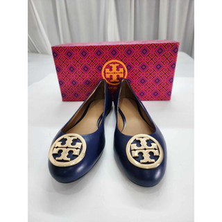 รองเท้าคัทชู รองเท้าส้นแบน ทอรี เบิร์ช Tory Burch Benton Ballet Flat Nappa Leather US6