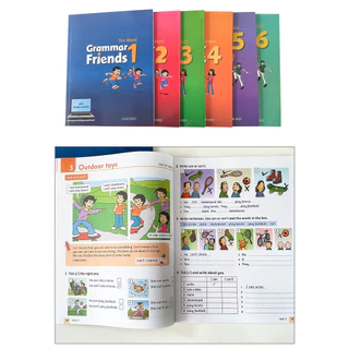 6 Books Grade 1-6 Oxford Grammar Friends in English learning Reading Book Primary School workbook Textbook for kids