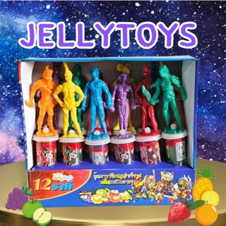 เยลลี่ กลิ่นผลไม้พร้อมของเล่น(JellyToys)แพ็ก12หลอด