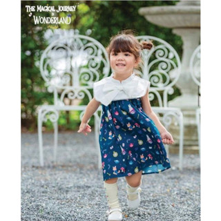 New*Haus&amp;lyn wonderland dress ปกทหาร สีน้ำเงิน 3t