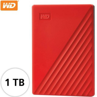 WD My Passport 1TB WDBYVG0010BRD-WESN (ฮาร์ดดิสก์แบบพกพา) WD External Harddisk REDสีแดง , USB 3.0 External HDD 2.5"1TB/ป