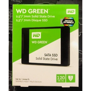 WD SSD (เอสเอสดี) GREEN 120 GB(WDS120G2G0A) SATA-GREEN-3D/3YEAR Synnex/2.5" 7MM READ 545MB/S