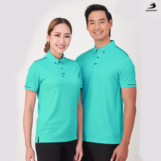 BCS SPORT เสื้อคอโปโลแขนสั้น ACTIVE POLO สีเขียวมิ้น (มีไซส์ SS-8L) รหัส P005 เนื้อผ้า COOLISM