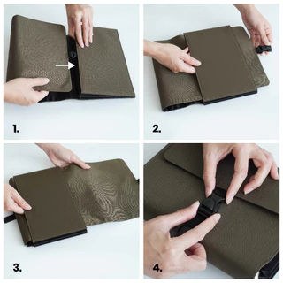 Folio : Jour Travel Book Case กระเป๋าสำหรับใส่หนังสือ ใส่ได้สูงสุด 3 เล่ม-12439