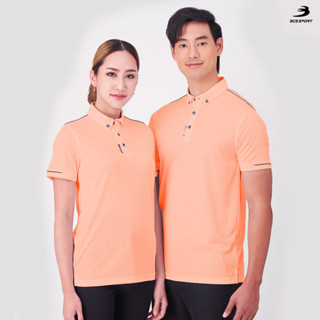 BCS SPORT เสื้อคอโปโลแขนสั้น ACTIVE POLO สีพีช (มีไซส์ SS-8L) รหัส P005 เนื้อผ้า COOLISM