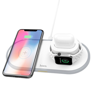 แท่นชาร์จไร้สาย 3in1 Wireless Charger  แท่นชาร์จสำหรับSmartphone Smart Watch หูฟังไร้สาย Hoco รุ่น CW21