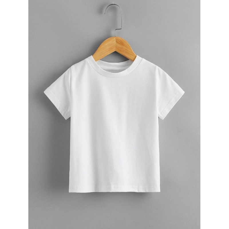 เสื้อยืดเด็กสีขาว ขาวจริงๆ