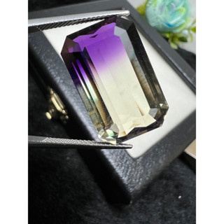 Lab Ametrine 14x22 mm weight 25 carats