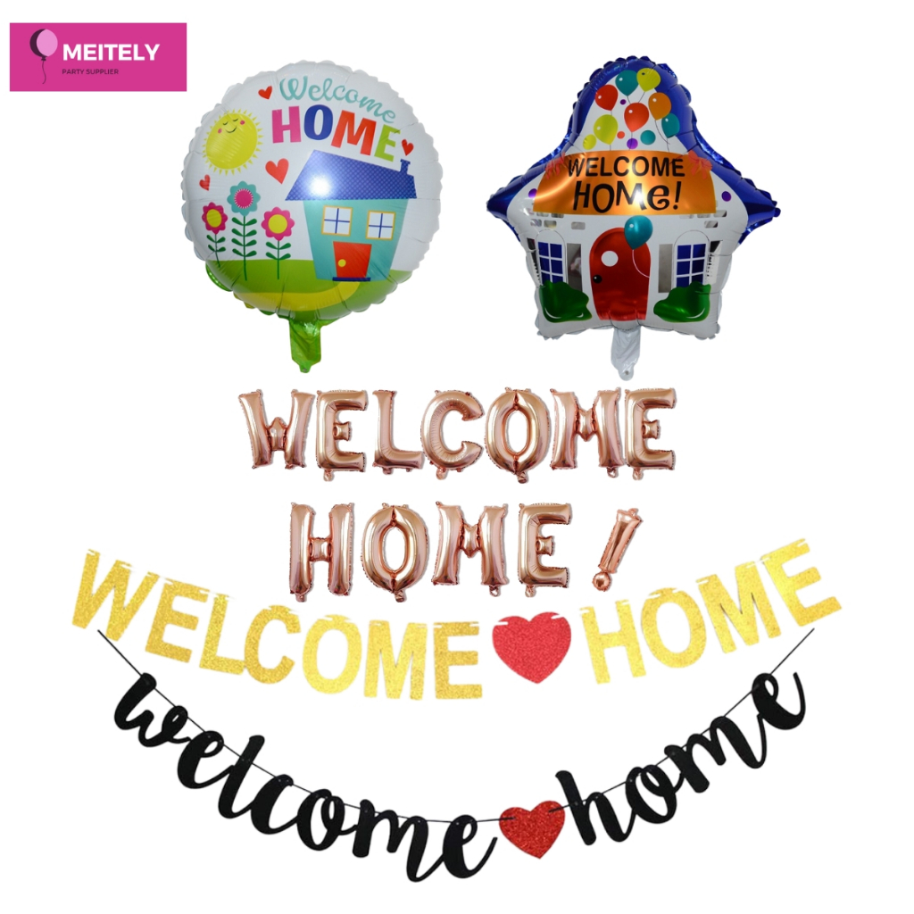 🔥ส่งด่วน🔥ชุดลูกโป่ง WELCOME HOME ยินดีต้อนรับ ลูกโป่งตกแต่งบ้าน ลูกโป่งตกแต่งปาร์ตี้