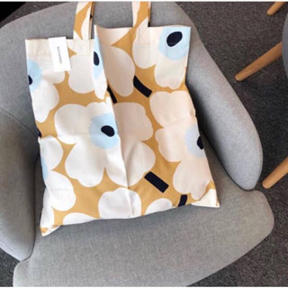 Marimekko Tote bag beige / Cream classic แท้ 100%