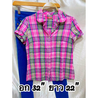 เสื้อเชิ้ตลายสก็อตสีพลาสเทล