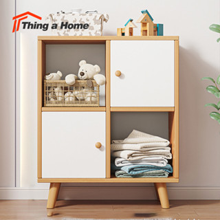 Thing a Home ตู้เก็บของอเนกประสงค์📚 4ช่อง 2ประตู 📚 6ช่อง 3ประตู ตู้โชว์ ชั้นวางหนังสือ