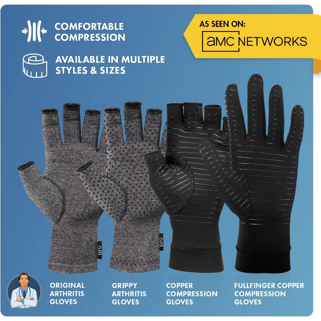 [Dr. Frederick’s Original] Compression Gloves Fingerless 1 pair ถุงมือ ลดการเมื่อย นิ้วล็อก ราคา ถูกที่สุด ดีลบีเคเค แกลเลอรีภาพที่ 9