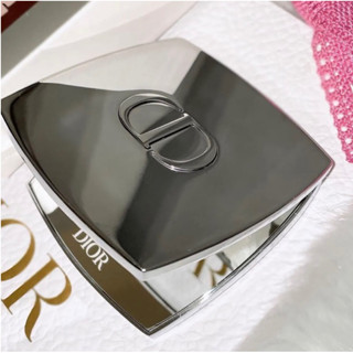 Dior Mirror Compact Silver Square Logo 7x7x1cm Limited Edition