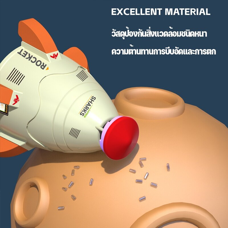 🚀 น้ำพุจรวดน้ำ ของเล่นจรวดแรงดันน้ำ จรวดบิน สปริงเกลอร์ฉีดน้ำแรงดันน้ำ ของเล่นกลางแจ้ง จรวดเปิดตัวของเล่น ของเล่นอาบน้ำ - รูปที่ 4