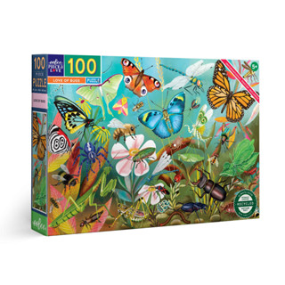 eeBoo Love of Bugs 100 Pc Puzzle