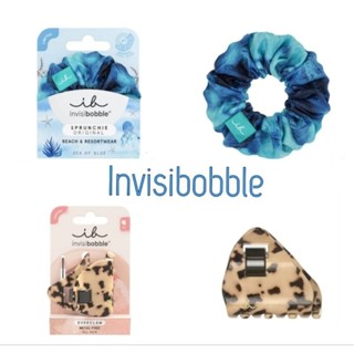 พร้อมส่งค่ะ รุ่นใหม่ กิ๊บหนีบผมลายเสือInvisibobble Everclaw Leo Love,Sprunchie original Sea of Blue