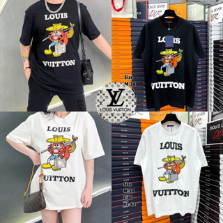 LOUIS CUITTON T-SHIRT UNISEX 🖤🤍 เสื้อยืด LV 🏷️Hiend 1:1 cotton 💯 ร้านค้าจัดส่งไ