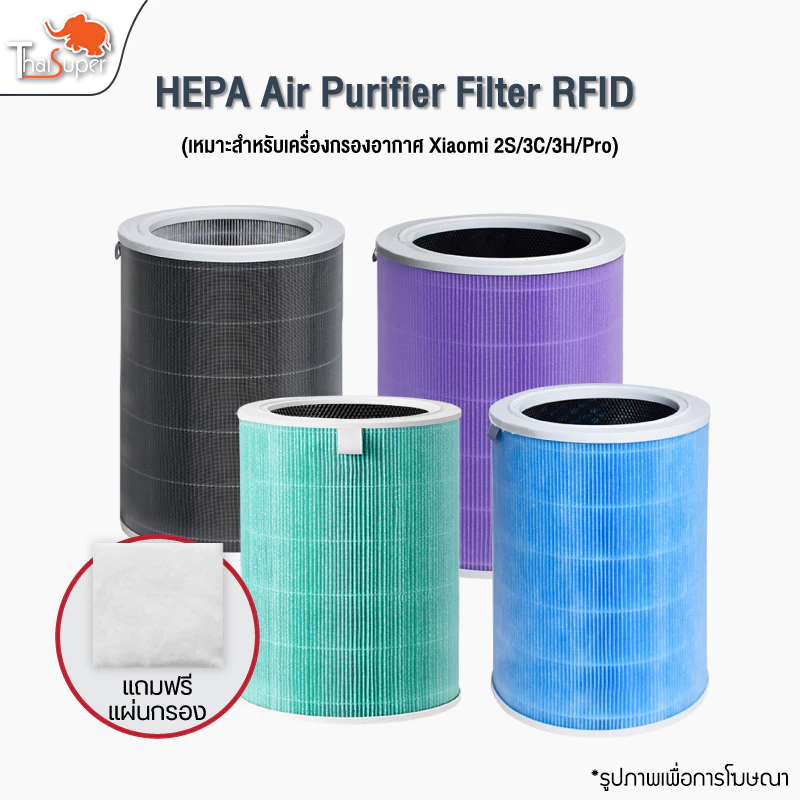HEPA Air Purifier Filter 2S/3C/3H/Pro/4Compact/4 Lite (มี RFID) ไส้กรอง เครื่องฟอกอากาศ ไส้กรองอากาศเครื่องฟอกอากาศ