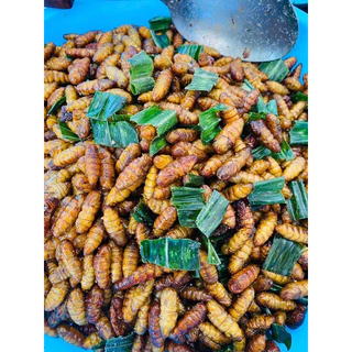 หนอนไหมสดฟรีส ดักแด้ไหม(500g.) 🐛⚡️ส่งด่วน 🔥ค่าส่งเหมา✅คละได้ทั้งร้าน❗️โฟมฟรี💦ทุกจังหวัด 🚚💨ส่งขนส่งแช่เย็น❄️
