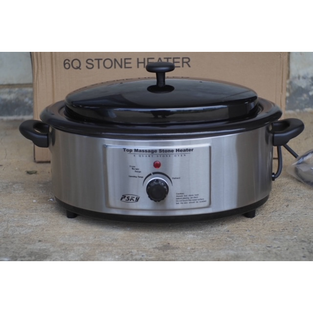 หม้อต้มหินร้อน Hot stone massage heater ปริมาณ: 6L กำลังไฟ: 750W(ออกใบกำกับภาษีได้)