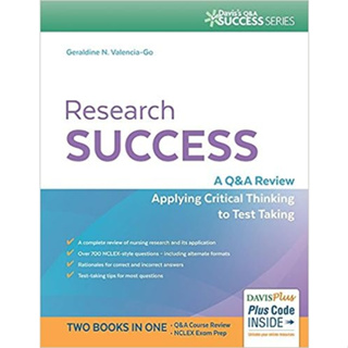 Research Success: A Q&amp;A Review Applying Critical Thinking To Test Taking (Paperback) ISBN:9780803639393