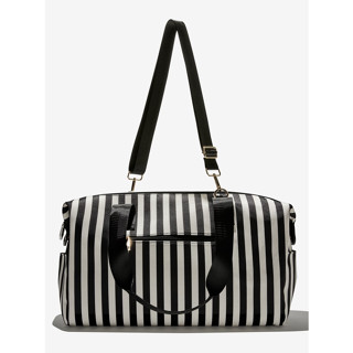 พร้อมส่ง ของแท้ ALICE + OLIVIA Duffle Bag (Positano Stripe/Regal Romance)