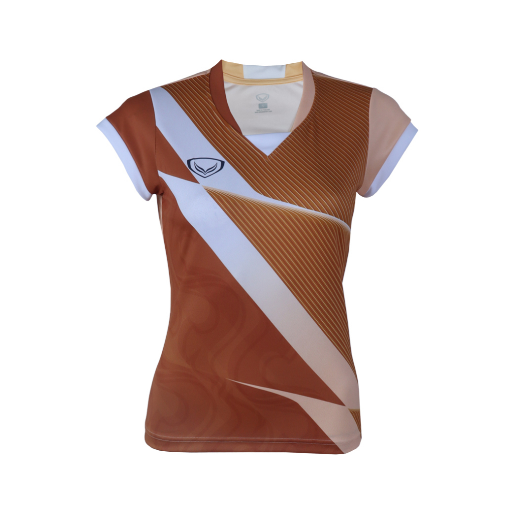 GRAND SPORT เสื้อแข่งขันหญิง คอวีแขนสั้น เอเชี่ยนเกมส์ 2022  รหัส : 072074 ราคา ถูกที่สุด ดีลบีเคเค แกลเลอรีภาพที่ 7