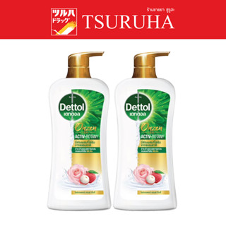 Dettol Shower Gel Rosewater Lychee 450 G. Pack 1+1 / เดทตอล เจลอาบน้ำ โรสวอเตอร์ แอนด์ ลิ้นจี่ 450 กรัม แพ็ค 1+1