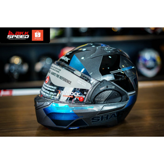 Shark EVO GT Tekline Blue (AUB) หมวกยกคาง Flip Back