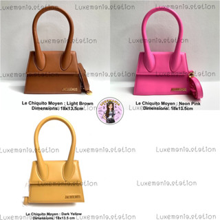 👜: New!! Jacquemus Le Chiquito Moyen Bag‼️ก่อนกดสั่งรบกวนทักมาเช็คสต๊อคก่อนนะคะ‼️