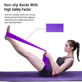 ยางยืดออกกำลังกาย พิลาทิส โยคะ ฟิตเนสโยคะ Elastic Band Pilates Band ความหนืด 18 Lbs.