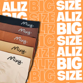 Mixy Aliz ชุด Set 5 ตัว กางเกงในสาวอวบผ้าทอ รอบเอว 28-54" สะโพก 30-60" รอบขา 24-30"